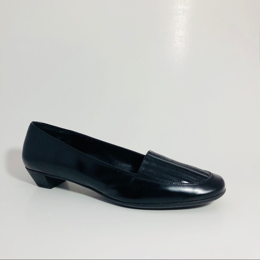 Salvatore Ferragamo Black Leather Loafers